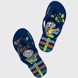 Chinelo De Dedo Infantil Masculino Ipanema Turma Da Monica 26790 - Azul/azil/verde - 25