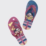 Chinelo De Dedo Infantil Meninas Ipanema Turma Da Monica 26790 - Rosa/azul - 23