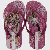 Chinelo De Dedo Infantil Meninas Ipanema Barbie Meu Encanto 27291 - Rosa/rosa Glitter - 23