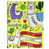 Meu Livro De Colorir Neon Lhama - Atividades Para Crianças