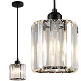 Luminária Lustre Pendente Teto 13cm Cristal Metal Gimpo