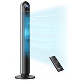 Ventilador De Torre Silencioso Com Controle Remoto, Temporizador 24h E Display Led, 110v Paris Rhone, Preto