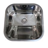 Tanque Lavanderia Polido 44x44 Aço Inoxidavel 304 Premium