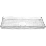 Prato Retangular Home&amp;co Vidro 2x28x14cm Transparente Bandeja Para Servir
