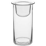 Castiçal Parede Dupla Home&amp;co Eco Crystal 19x12x12cm Transparente Porta Vela