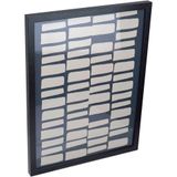 Quadro Decorativo Enfeite Parede Casa Home&amp;co Mdf 39x29x2cm Cinza
