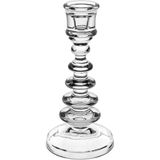 Castiçal Home&amp;co Eco Crystal 25x11x11cm Transparente Porta Vela