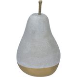Adorno Decorativo Enfeite Casa Home&amp;co Pera Cimento 16x9x9cm Cinza