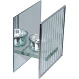 Castiçal Porta Vela Decorativo Home&amp;co Vidro 12x12x6cm Transparente