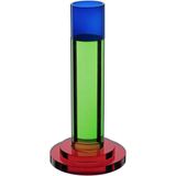 Castiçal Decorativo Porta Vela Home&amp;co Eco Crystal 14x7x7cm Multicolorido