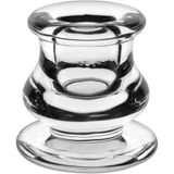 Porta Vela Redondo Home&amp;co Vidro 6x5x5cm Transparente Castiçal