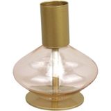 Castiçal Porta Vela Decorativo Home&amp;co Vidro 8x7x7cm Rosa
