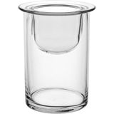 Castiçal Parede Dupla Home&amp;co Eco Crystal 15x12x12cm Transparente Porta Vela