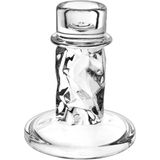 Castiçal Porta Vela Home&amp;co Vidro 9x8x8cm Transparente