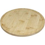 Bandeja Giratoria Para Servir Bailarina Home&amp;co Bambu 3x30x30cm Natural