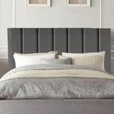 Cabeceira Cama Casal Box Queen Size 160 Cm Luísa Corino E Frame Cinza
