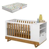 Berço Multifuncional Bkids Branco Freijó Eco Wood Com Colchão Gazin - Matic