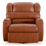 Poltrona Do Papai Reclinável Kalie Glider Giratória Usb Fh9 Pu Caramelo Brilho - Mpozenato