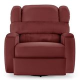 Poltrona Do Papai Reclinável Kalie Glider Giratória Massagem Fh9 Pu Vermelho - Mpozenato