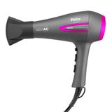 Secador De Cabelo Philco Psa3300 Ions Tourmal | 2 Velocidades 3 Temperaturas, 2100w, Cinza/rosa