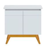 Balcão Buffet Aparador 2 Portas Classic I04 Branco Acetinado - Mpozenato