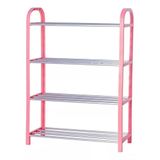 Sapateira Vertical Com 4 Prateleiras N240295-2 Rosa - Quanhe