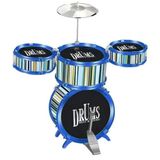 Bateria Musical Infantil Jazz Drum Sky Sound Azul - Wellkids