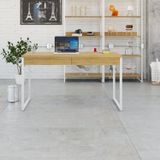 Mesa Para Escritório 135cm 2 Gavetas Kuadra
