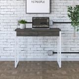 Mesa Para Escritório 90cm 2 Gavetas Kuadra