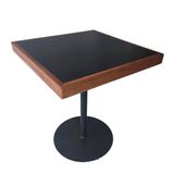 Mesa Café Bar Em Mdf E Madeira Maciça 65cm X 65cm