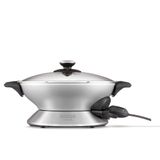 Panela Eletrica Tramontina By Breville Wok Chef Em Aluminio Fundido Com Tampa De Vidro 6 L 220 V