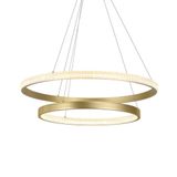 Lustre Pendente Nordecor Bean 2458 Dourado Led Bivolt