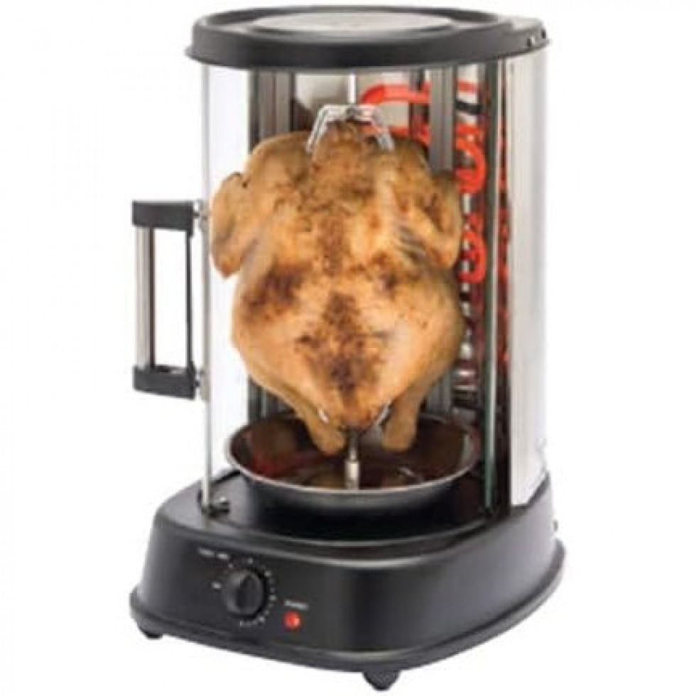 Churrasqueira Eletrica Grill Rotisserie Com Controle De Temperatura, 110v 1500w, Alp, Preta