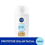 Protetor Solar Facial Nivea Sun Invisible Fluido Diário Fps70 40ml