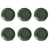 Conjunto De Pratos De Sobremesa 06 Peças Orgânico Arauco Porto Brasil
