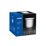 Pote Tramontina Cucina Em Aço Inox Para Mantimentos Com Tampa Plástica 12 Cm 1,5 L