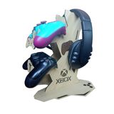 Base 2 Controles Headset Headphone Xbox One X + Chaveiro Mdf