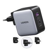 Carregador Rápido Ugreen Turbo Max. 65w 3 Em 1 Usb A/c Preto