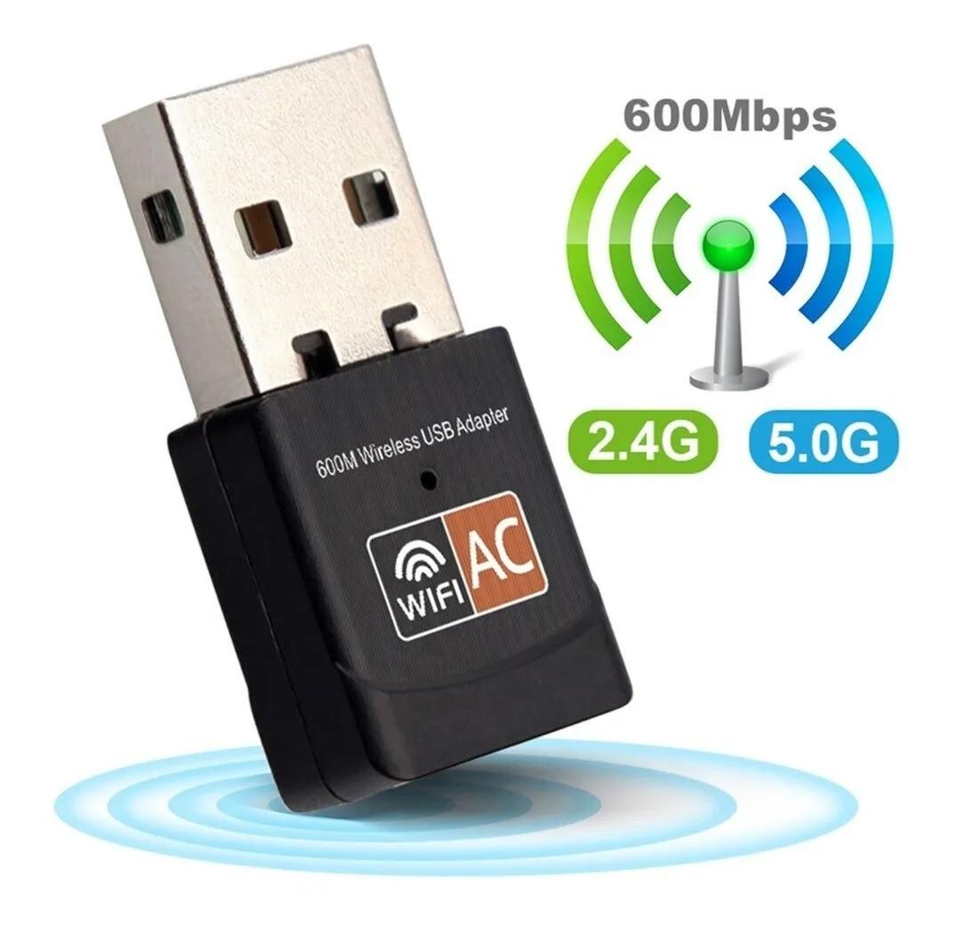 Adaptador Receptor Wireless Usb Wi-fi 2.4ghz / 5ghz Dual Band