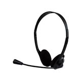 Headset Bright 0010 office, Com Microfone - Preto