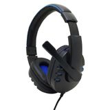 Fone Ouvido Headset Gamer Pc Playstation Ps4 Ps3 Jogo E Chat KP-359 Azul