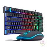 Kit Teclado + Mouse Gamer Usb Exbom - Com Led Rgb - Bk-g550