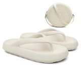 Chinelo Feminino Dedo Nuvem + Bolsa Quebek Tiracolo Kit Off White 38/39