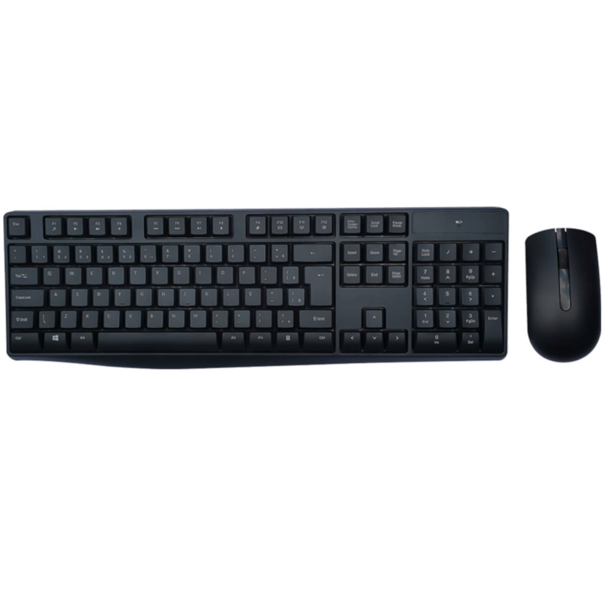 Kit Teclado E Mouse Sem Fio 2.4ghz Multimidia Usb Bulk Com Pilhas Tc269