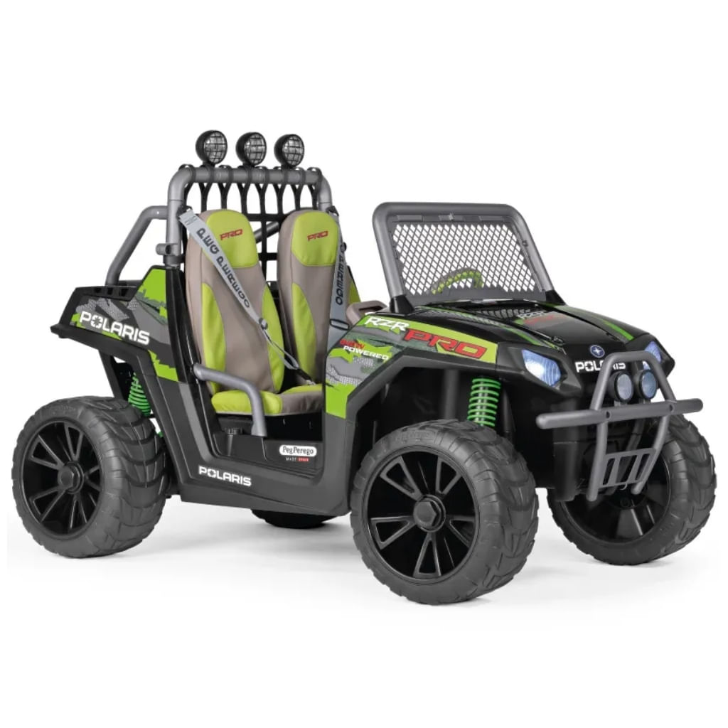 Carro Elétrico Infantil Polaris Rzr Pro Green Shadow 24v