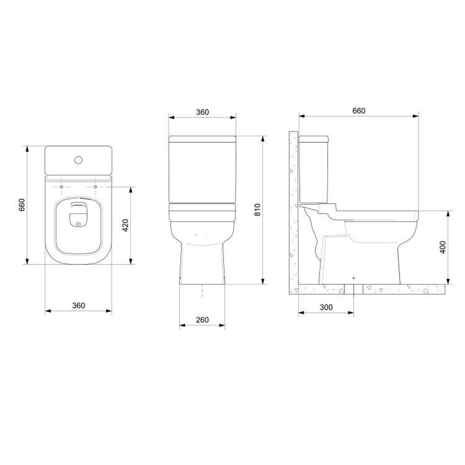 Kit 3 Vasos Sanitário Com Caixa Acoplada E Assento Soft Close Elite Celite Branco Brilhante