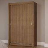 Guarda-roupa Solteiro 2 Portas De Correr Rustic Milano Madesa