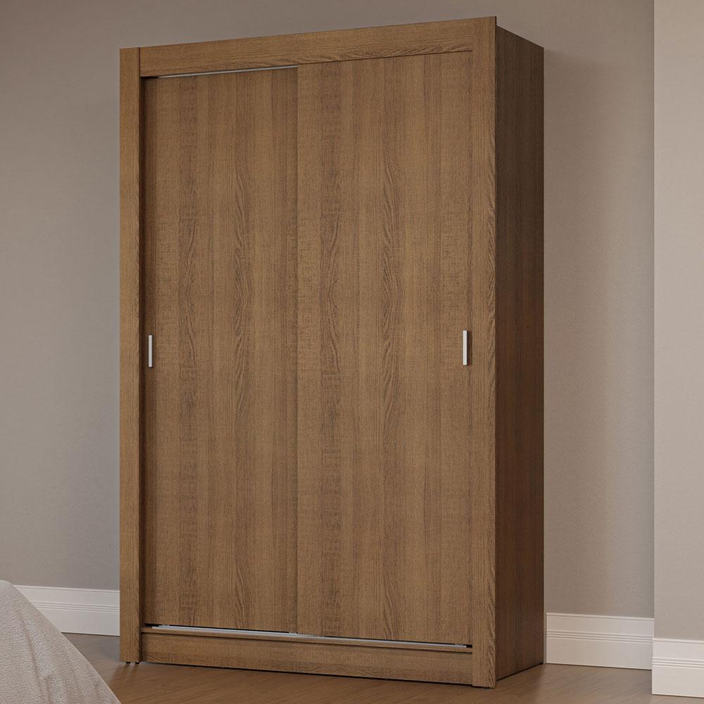 Guarda-roupa Solteiro 2 Portas De Correr Rustic Milano Madesa