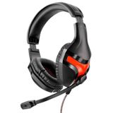 Fone Headset Gamer Warrior Harve P2 Stereo Preto e Vermelho PH101 MULTILASER