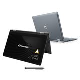 Notebook Positivo Duo C464d-5 Intel Celeron N3350 Linux 4gb Ram 64gb Emmc 11,6 Led Hd Ips - Cinza Escuro